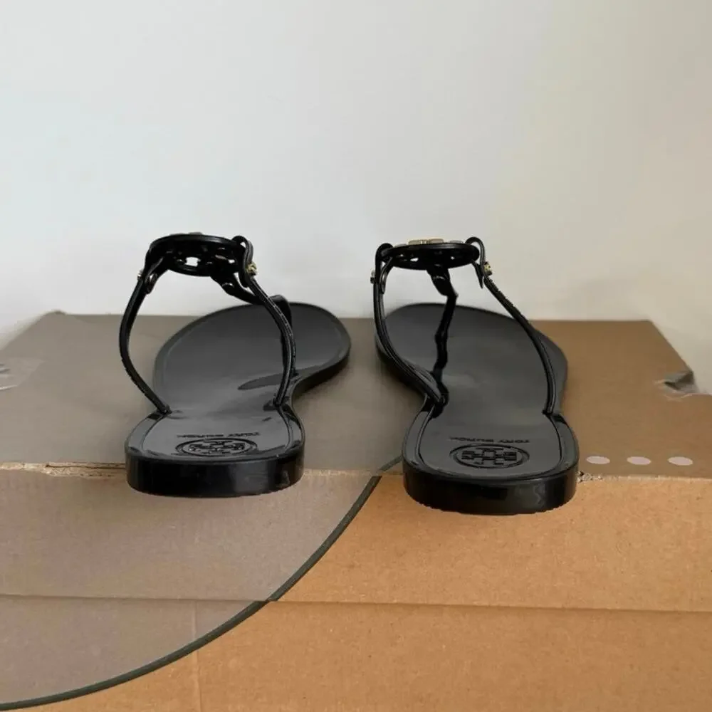 Tory Burch Mini Miller ‘Black’ Women Slip On Sandals - SZ 7